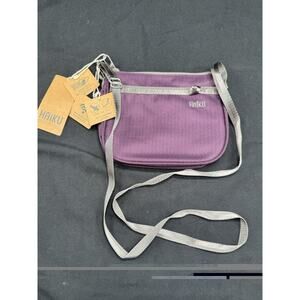 HAIKU Lark RFID Blocking Zippered Crossbody Travel Bag Purple Purse Vacation NWT